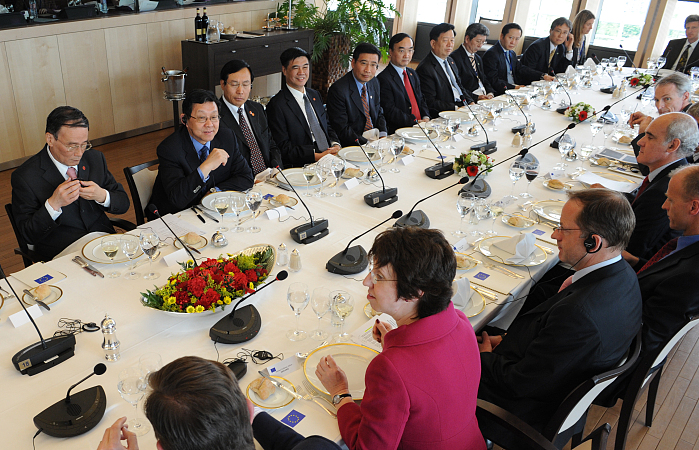 European Chamber Meets with Chinese Vice-Premier Wang Qishan and EU Trade Commissioner Ashton